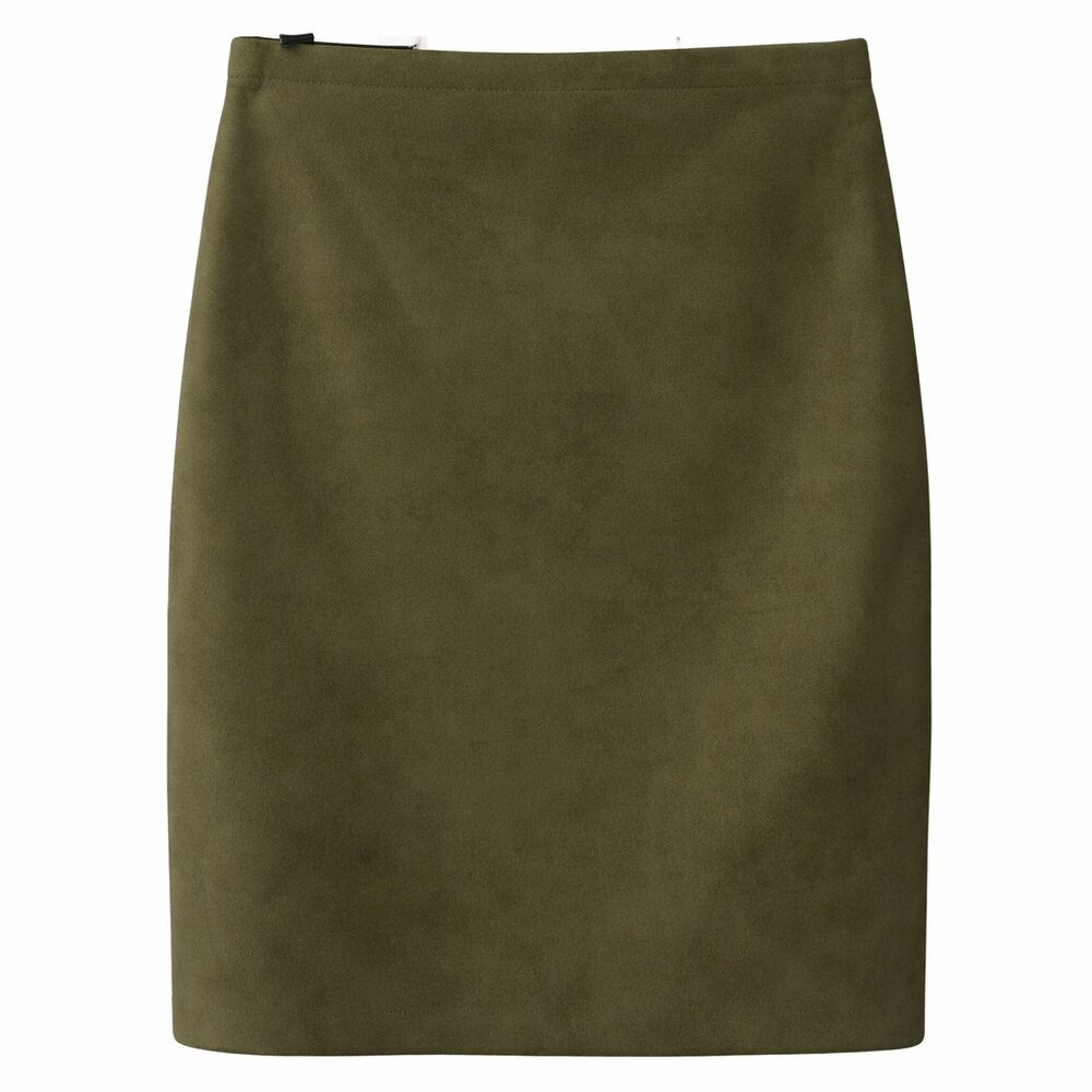 NWT Calvin Klein Olive Green Suede Skirt – Women’s Size 10